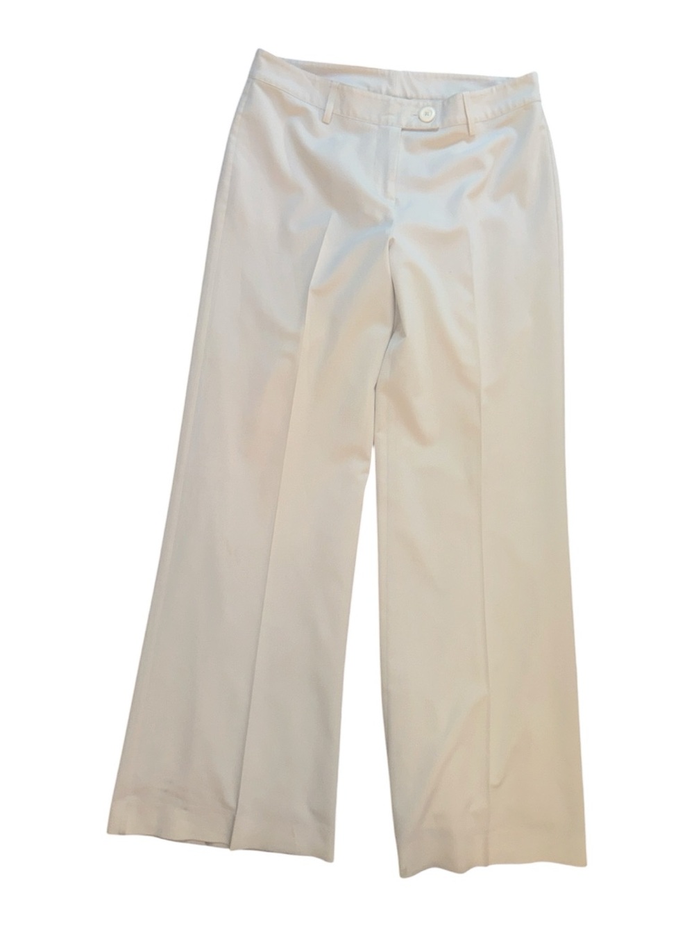 CAbi Women's Wide-Leg Dress Pants in Off White Work Wear Career Office Business